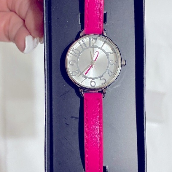 Avon Pink Crusade Skinny Strap Watch - Picture 3 of 4